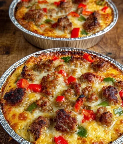 Low Carb Cauliflower Pizza Casserole