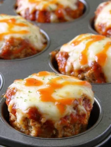Low Carb Cheesy Chicken Mini Meatloaves