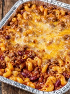 Oven Baked 3-Ingredients Chili Mac Casserole
