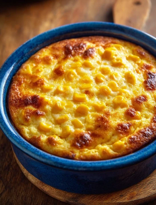 Oven-Baked 4-Ingredient Corn and Cheese Pudding