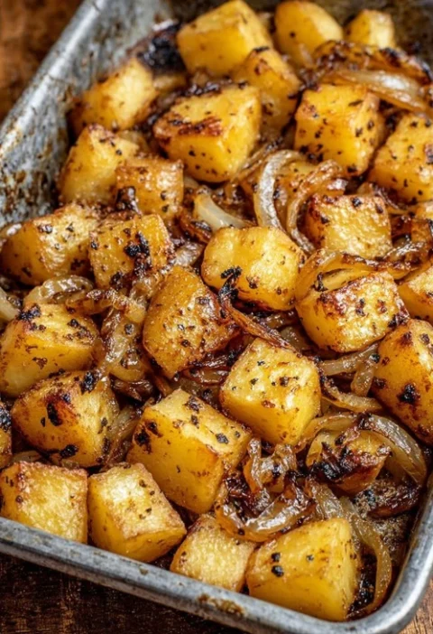 Oven Baked Amish Roasted Potatoes Onions