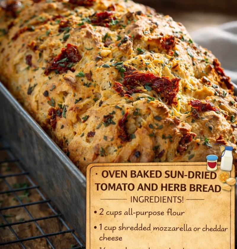 Oven Baked Sundried Tomato Herb Bread