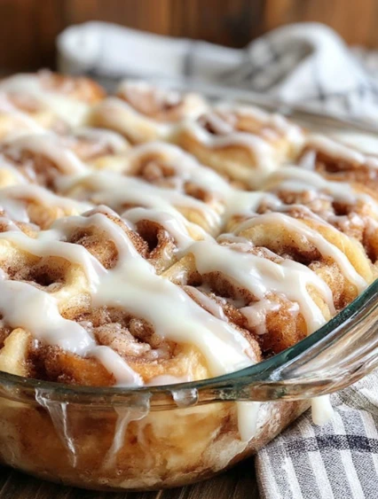 Overnight Cinnamon Roll Casserole