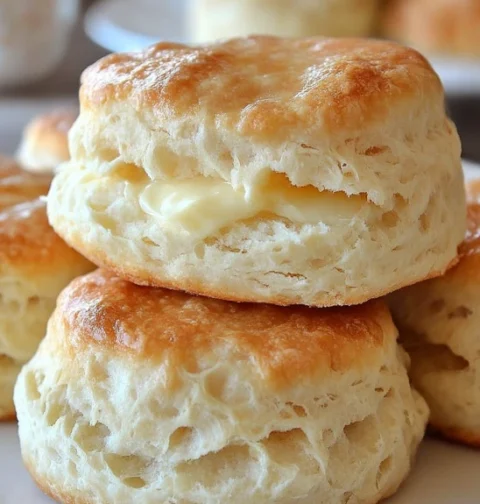 Retro Bakery Style Butter Biscuits