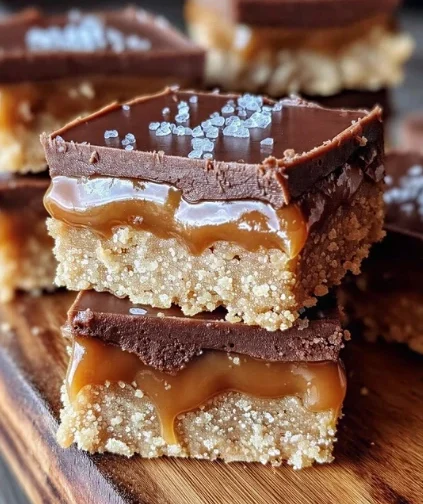 Salted Caramel Chocolate Sugar Cookie Bars