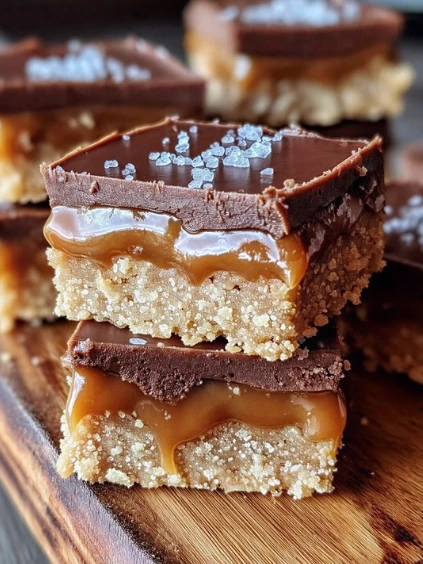 Salted Caramel Chocolate Sugar Cookie Bars