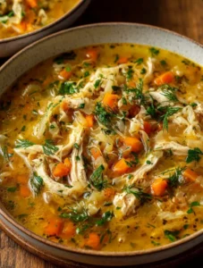 Savory Chicken and Cabbage Soup