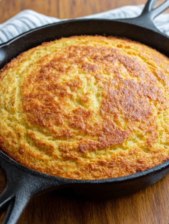 Simple Southern 5-Ingredient Skillet Cornbread