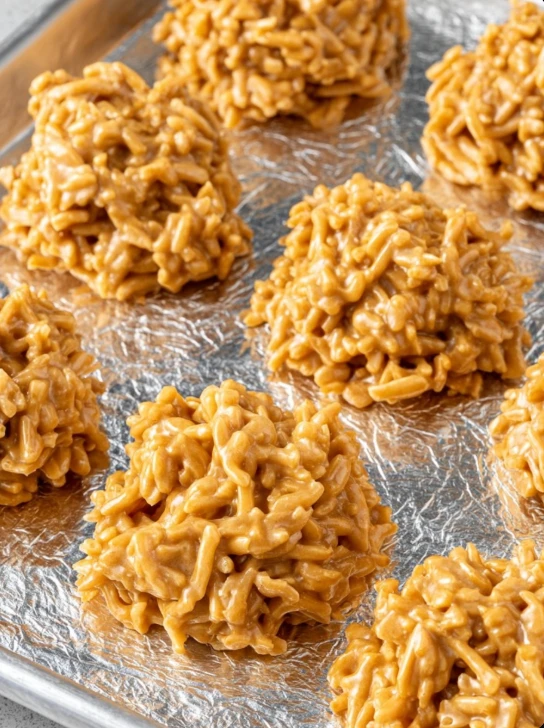 Slow Cooker 3ingredient Butterscotch Haystacks