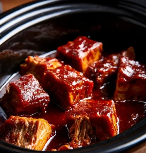 Slow Cooker 4ingredient Holiday Bbq Pork