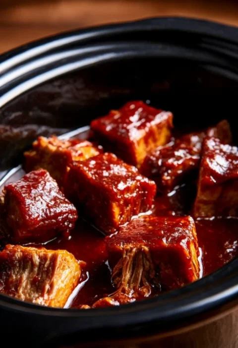 Slow Cooker 4ingredient Holiday Bbq Pork