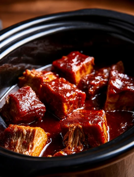 Slow Cooker 4-Ingredient Holiday BBQ Pork