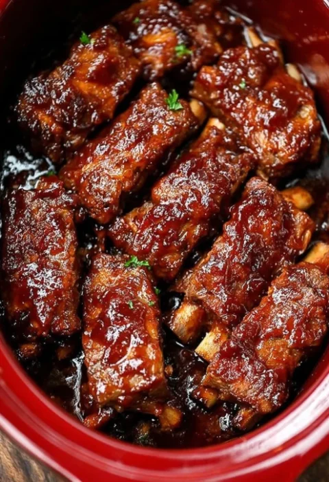 Slow Cooker 4ingredient Amish Country Ribs