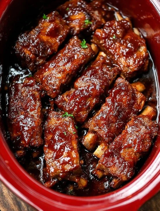 Slow Cooker 4-Ingredient Amish Country Ribs