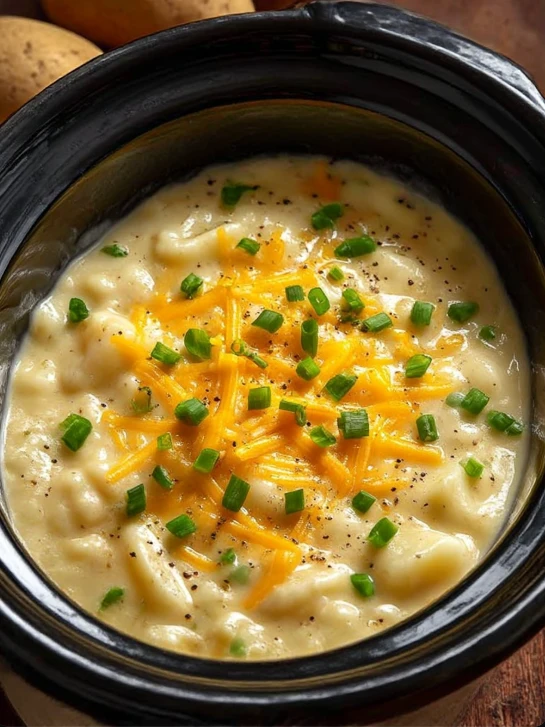 Slow Cooker 5ingredient Creamy Potato Soup