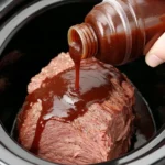 4-Ingredient Slow Cooker Beef Tips and Potatoes