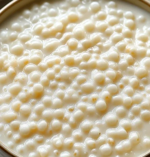 Slow Cooker Tapioca Pudding