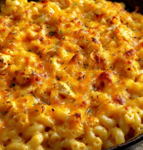 Southern 4ingredient Cheesy Chicken Pasta