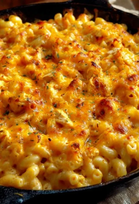 Southern 4ingredient Cheesy Chicken Pasta
