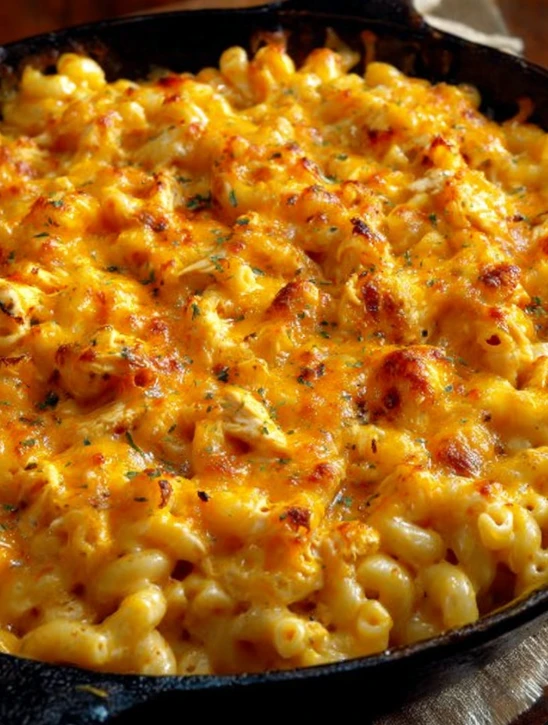 Southern 4-Ingredient Cheesy Chicken Pasta