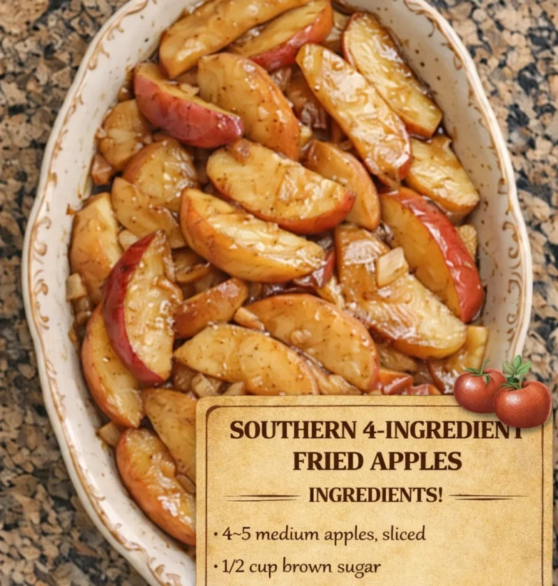 Southern 4ingredient Fried Apples