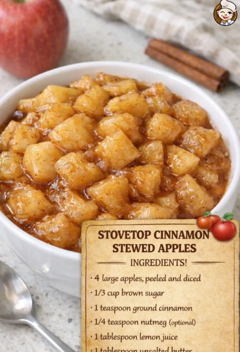 Stovetop Cinnamon Stewed Apples
