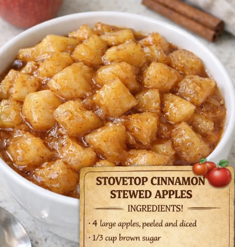 Stovetop Cinnamon Stewed Apples