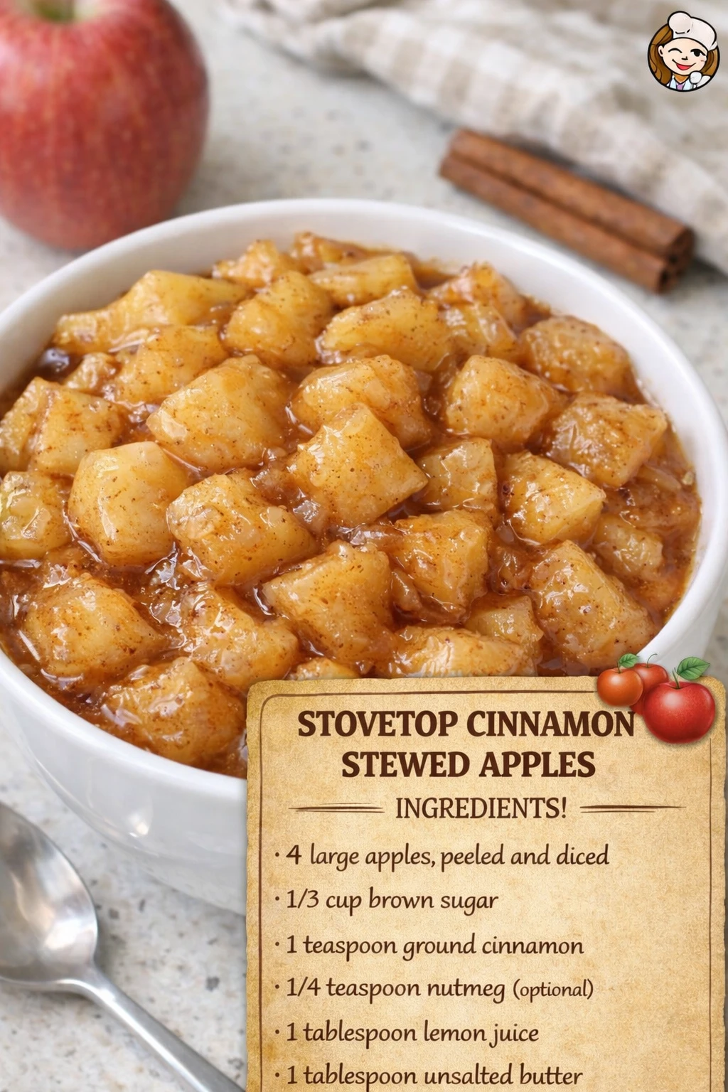 Stovetop Cinnamon Stewed Apples