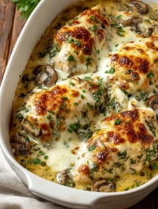 4-Ingredient Creamy Chicken Bake