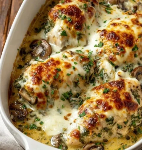 4ingredient Creamy Chicken Bake