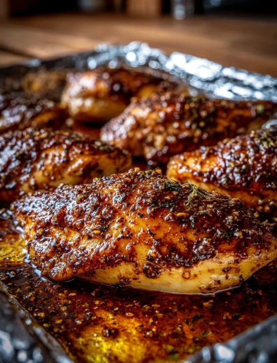 4-Ingredient Low Carb Sheet Pan Honey Mustard Chicken