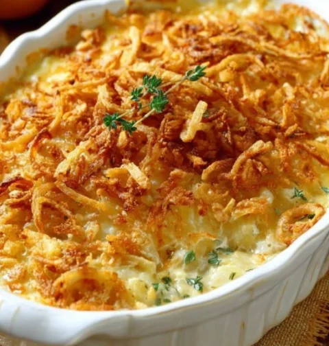Amish 4ingredient Buttery Onion Casserole