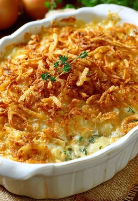 Amish 4ingredient Buttery Onion Casserole