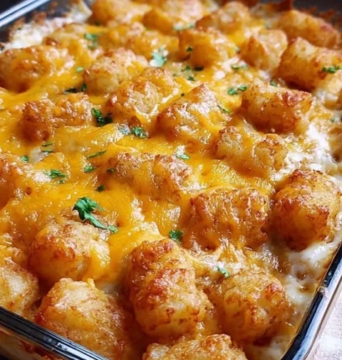 Cheesy Tater Tot Casserole