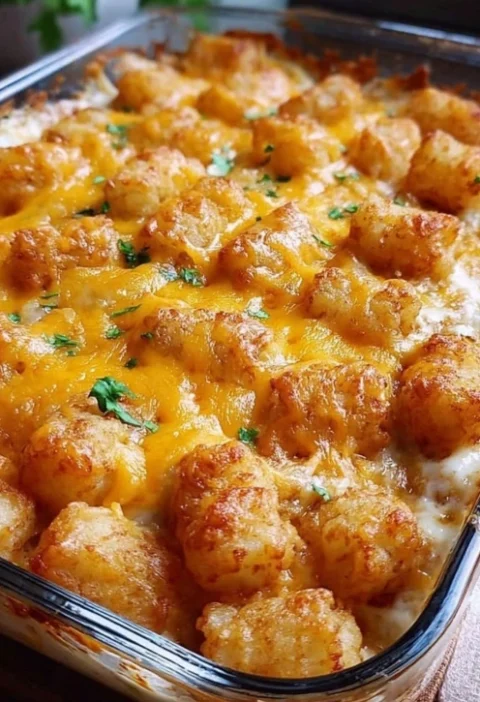 Cheesy Tater Tot Casserole