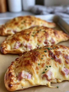 Easy Ham and Cheese Calzones