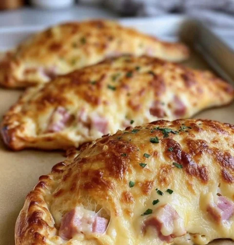 Ham Cheese Calzones