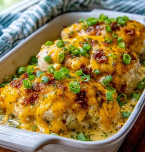 Low Carb 4ingredient Crack Chicken Bake