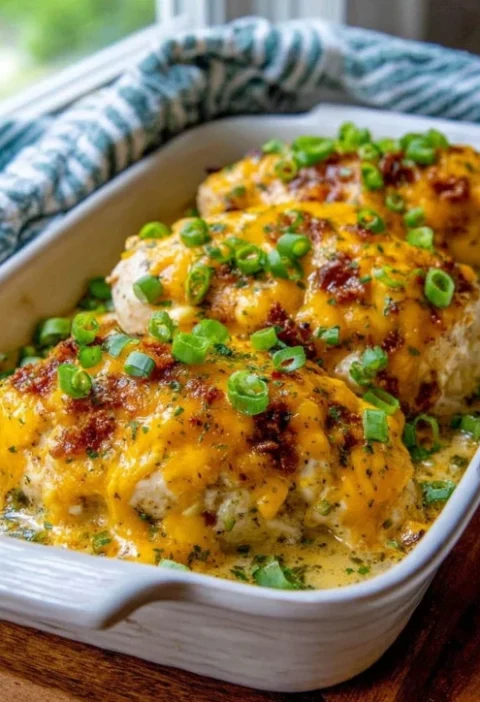 Low Carb 4ingredient Crack Chicken Bake