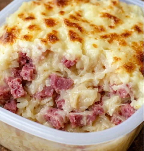 Low Carb 4ingredient Reuben Casserole