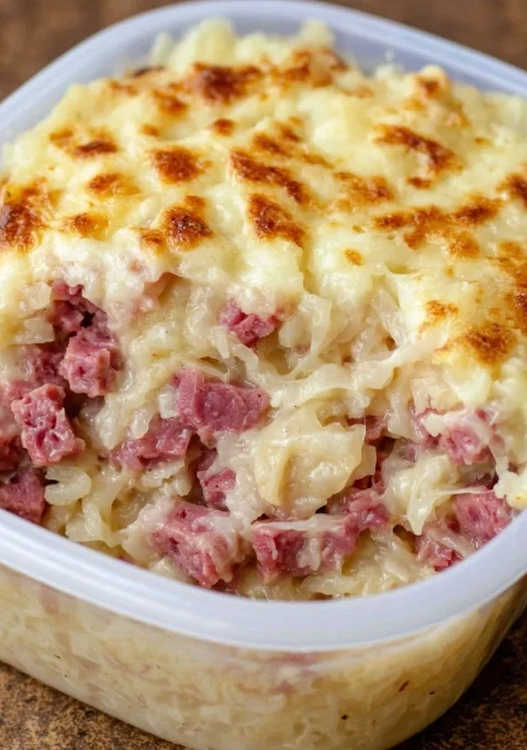 Low Carb 4ingredient Reuben Casserole
