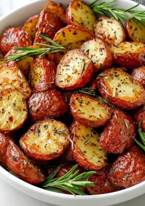 Ovenbaked 3ingredient Rosemary Roasted Red Potatoes