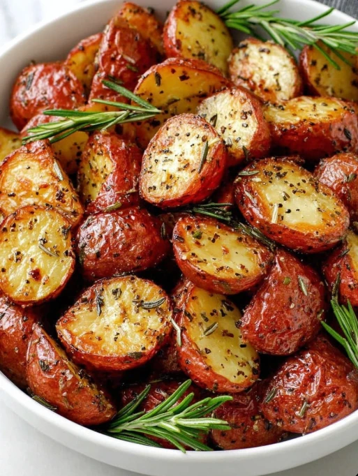 Ovenbaked 3ingredient Rosemary Roasted Red Potatoes