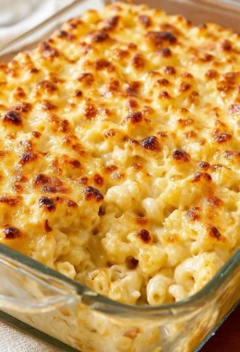 Ovenbaked 4ingredient Noboil Mac Cheese