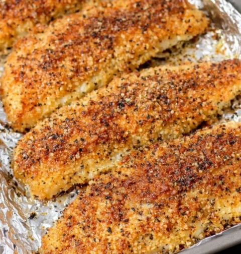 Oven Baked 4ingredient Crispy Cornmeal Catfish