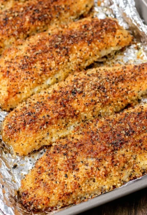 Oven Baked 4ingredient Crispy Cornmeal Catfish