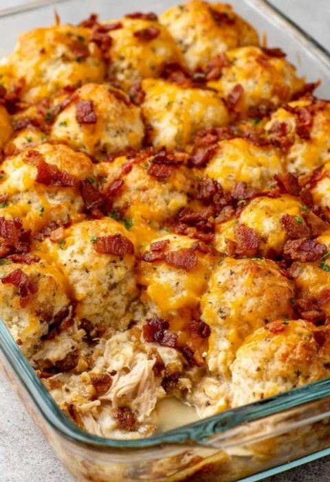 Oven Baked Chicken Bacon Ranch Bubble