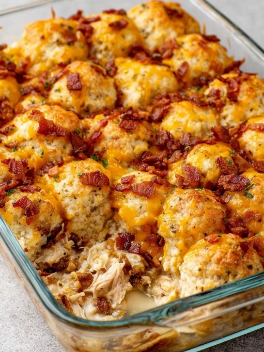 Oven Baked Chicken Bacon Ranch Bubble