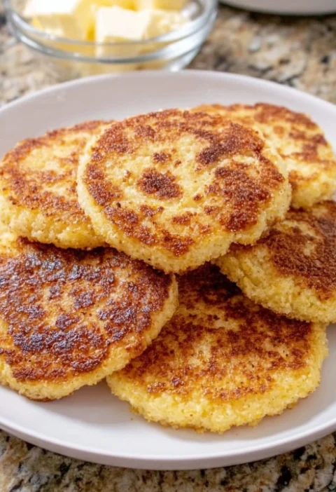 4ingredient Cornmeal Hoecakes