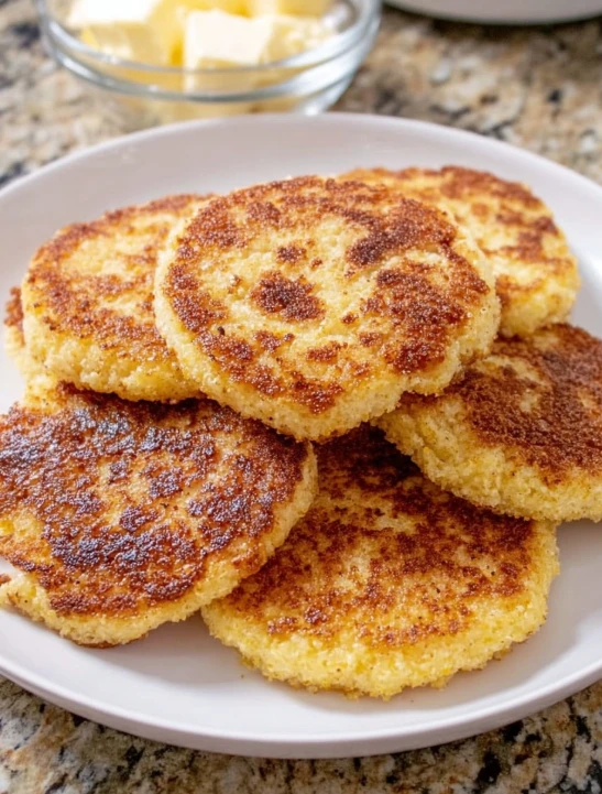 4ingredient Cornmeal Hoecakes